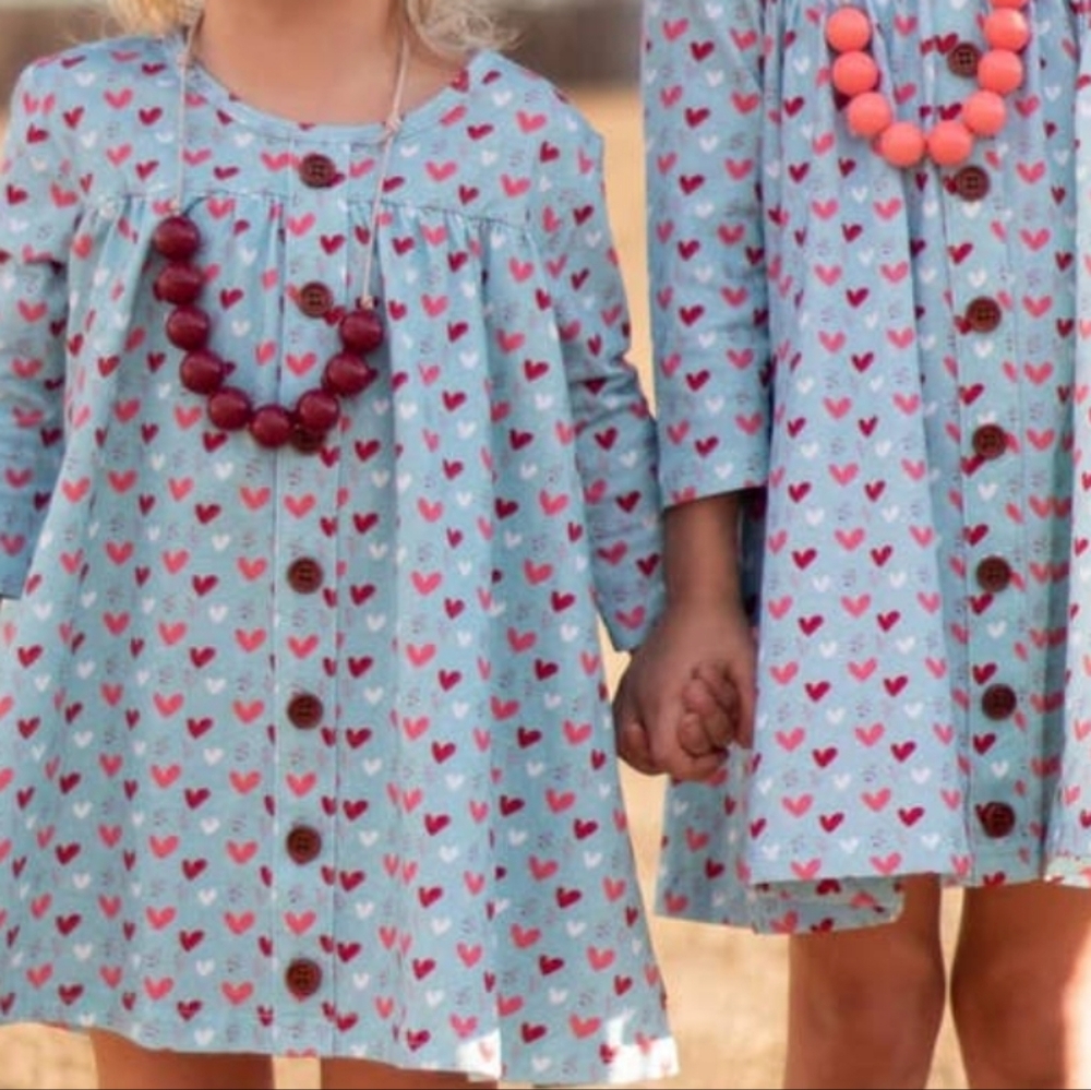 Blue Casual Sundress with Bishop Sleeves and Peter Pan Collar